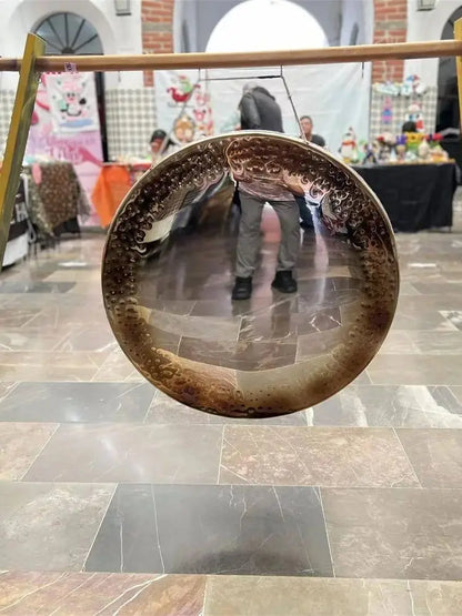 Compact 18 Inch Walking Gong for Healing and Meditation