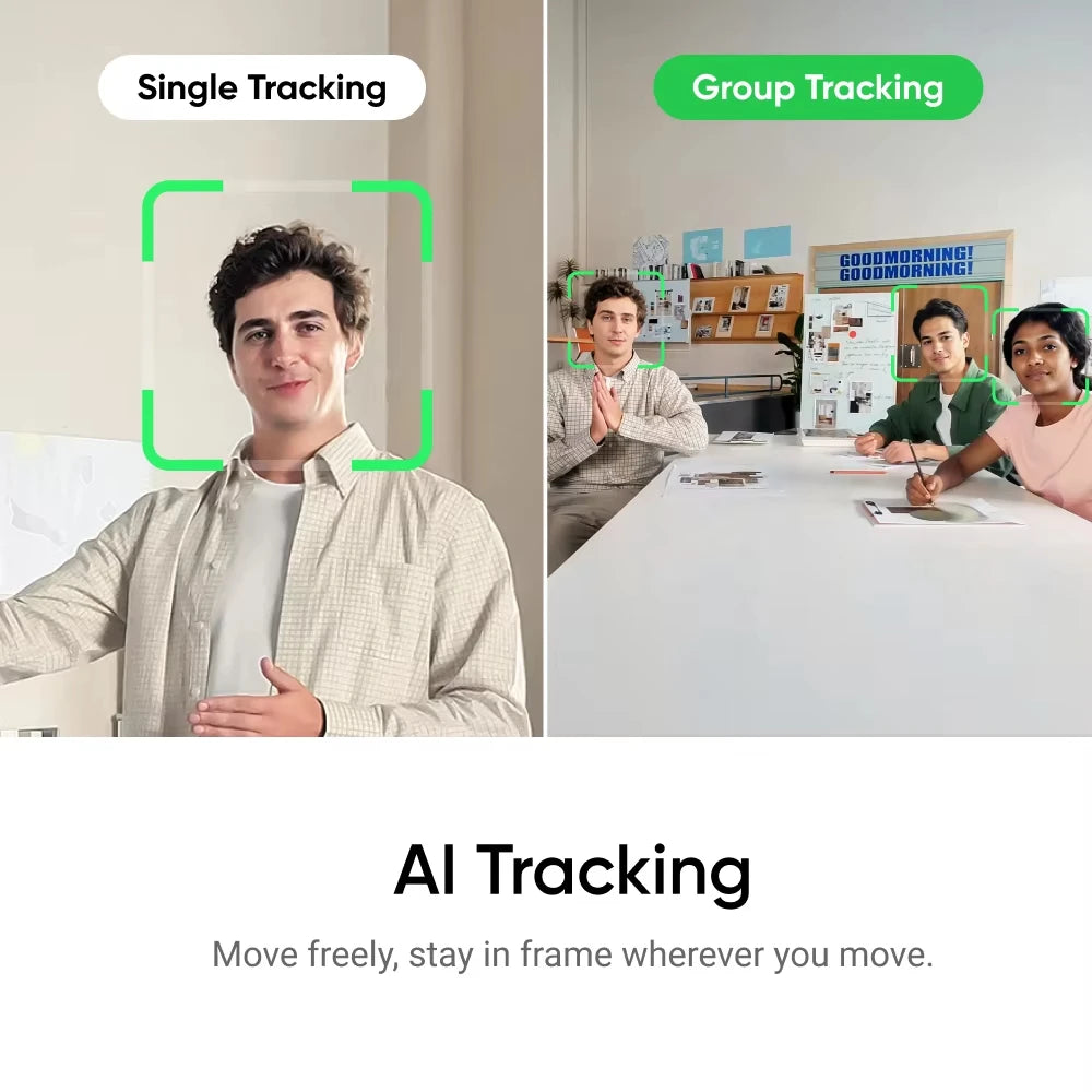4K AI PTZ Webcam Smart Tracking HDR Noise Cancelling