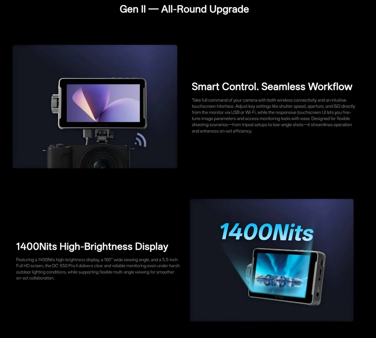 5.5 Inch Portable Touch Screen HD Camera Monitor