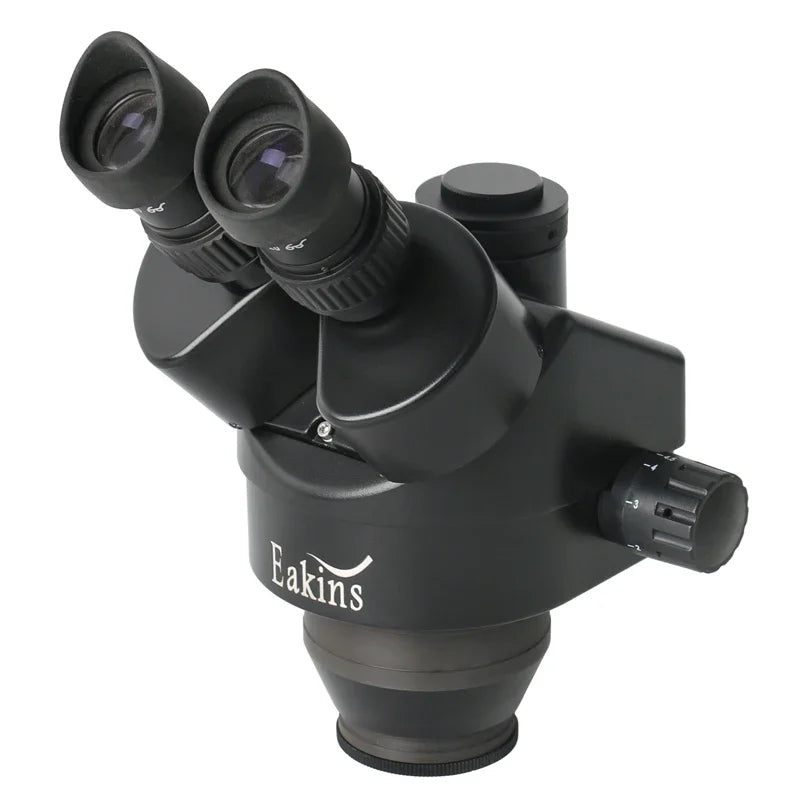 7X-45X Continuous Zoom Trinocular Microscope Head with 25mm Mount
