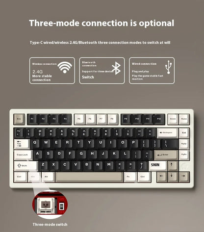 Wireless Mechanical Gaming Keyboard Black-Pro with RGB Backlight