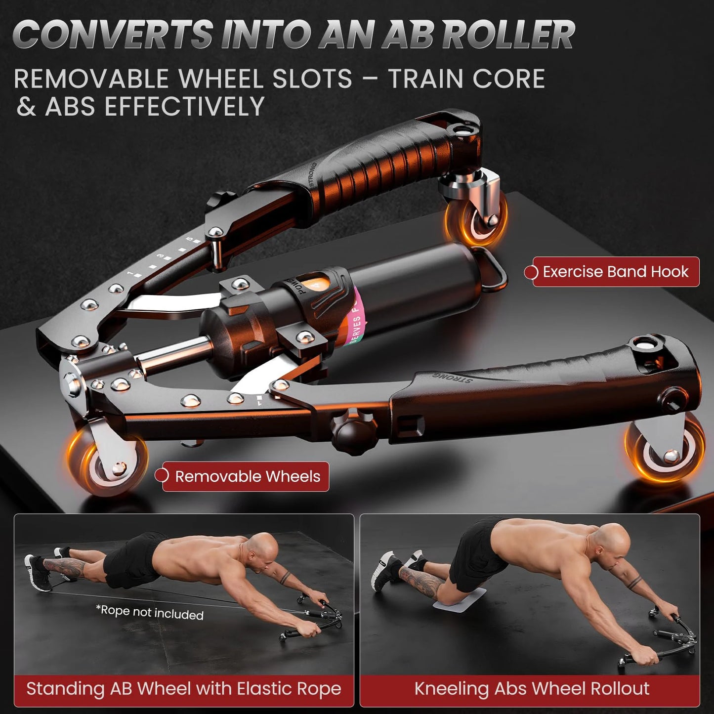 Hydraulic Power Twister Arm Trainer Adjustable 22–440lbs