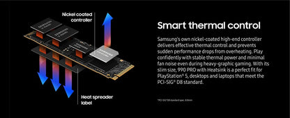 Samsung 990 Pro 2TB PCIe Gen4 NVMe M.2 2280 Internal Solid State Drive