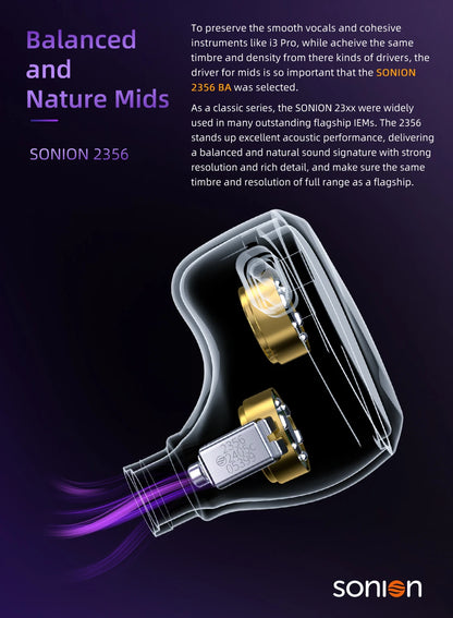 3rd-Gen Hybrid Hi-Fi In-Ear Earphones with Planar Drivers