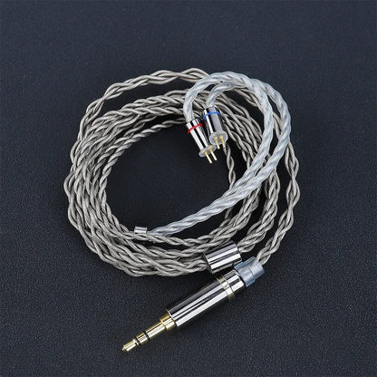 Silver MP145 Planar Magnetic 4.4mm HiFi Earbuds