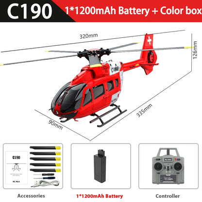 Flybarless RC Helicopter H145 2.4G Altitude Hold