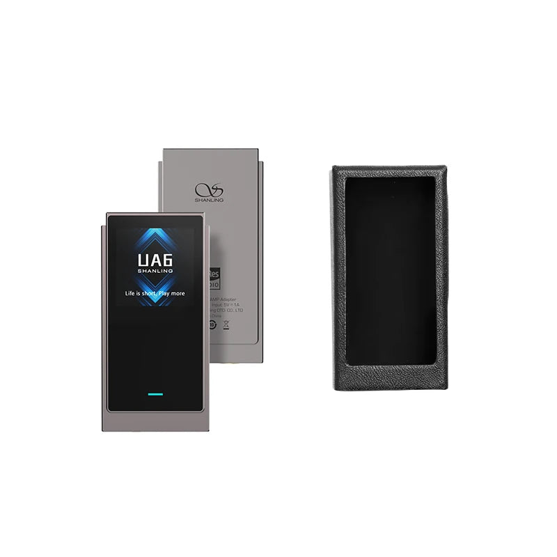 Portable Hi Res Audio USB DAC Amp with Case Titanium