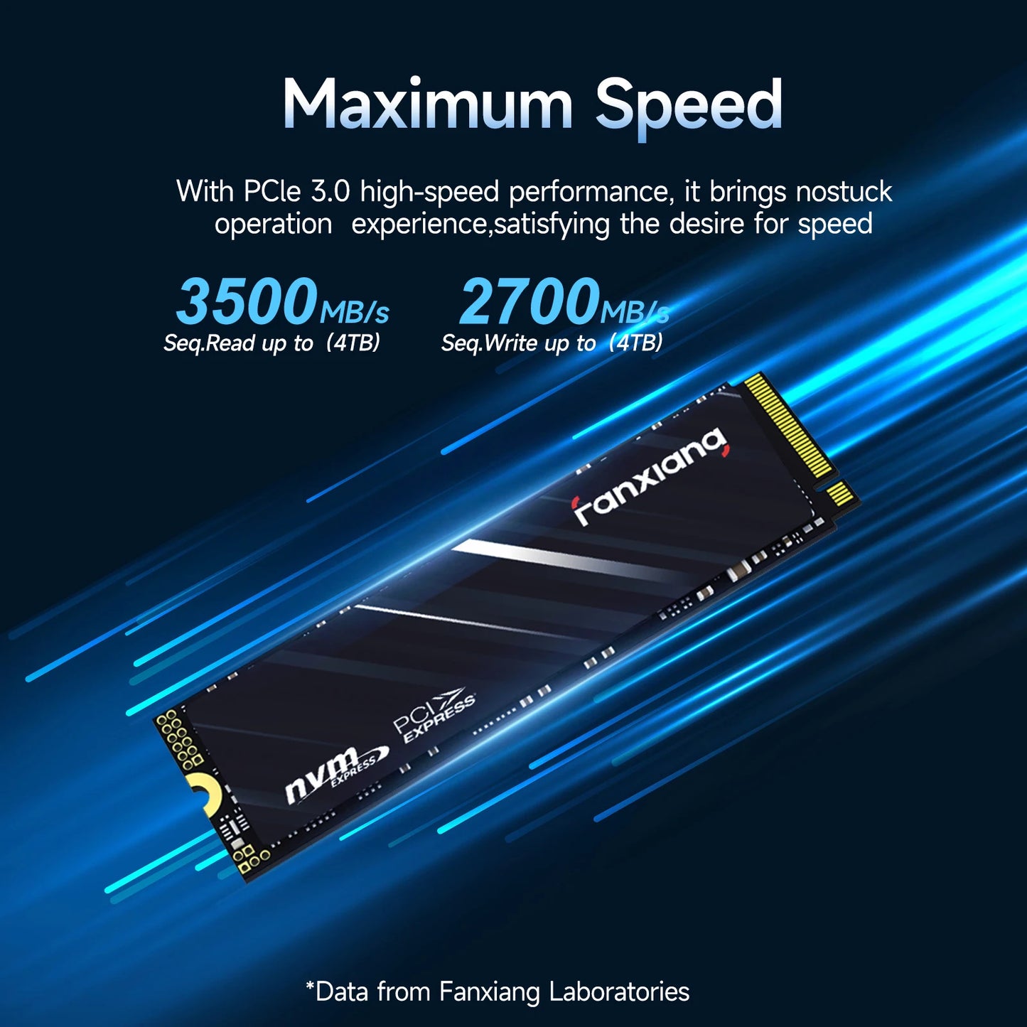High Speed 1TB PCIe 3.0 NVMe M.2 SSD