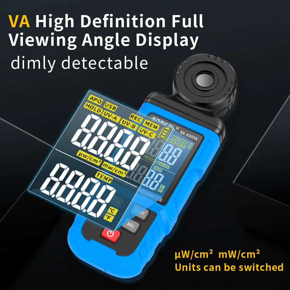 UV Radiometer 315-420nm Digital Ultraviolet Light Meter