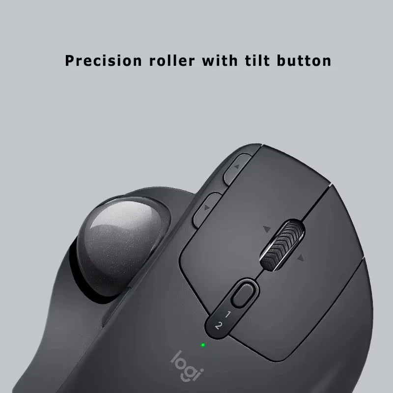 Wireless Ergonomic Trackball Mouse Adjustable Design Bluetooth