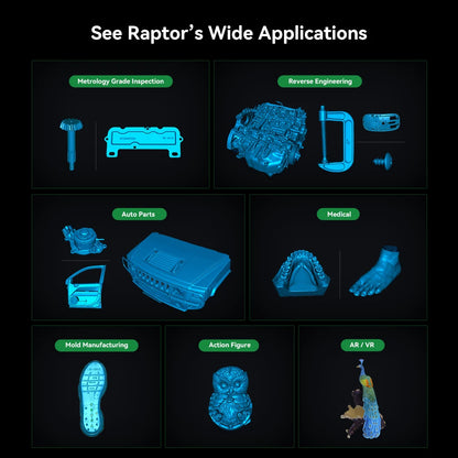 High Precision 3D Printing Scanner with Blue Laser