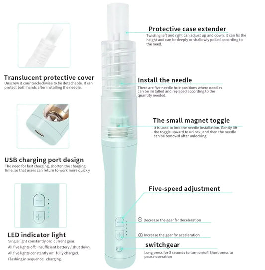 Portable Wool Felting Tool with Electric Operation