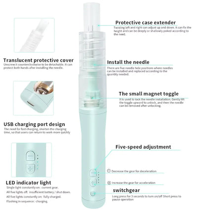 Electric Felting Tool for Needle Wool Projects