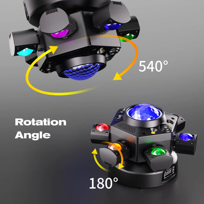 6 Arm RGBW Magic Ball LED Stage Light