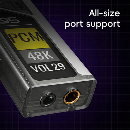 USB DAC Headphone Amp Dual DAC DSD512 MQA 245mW