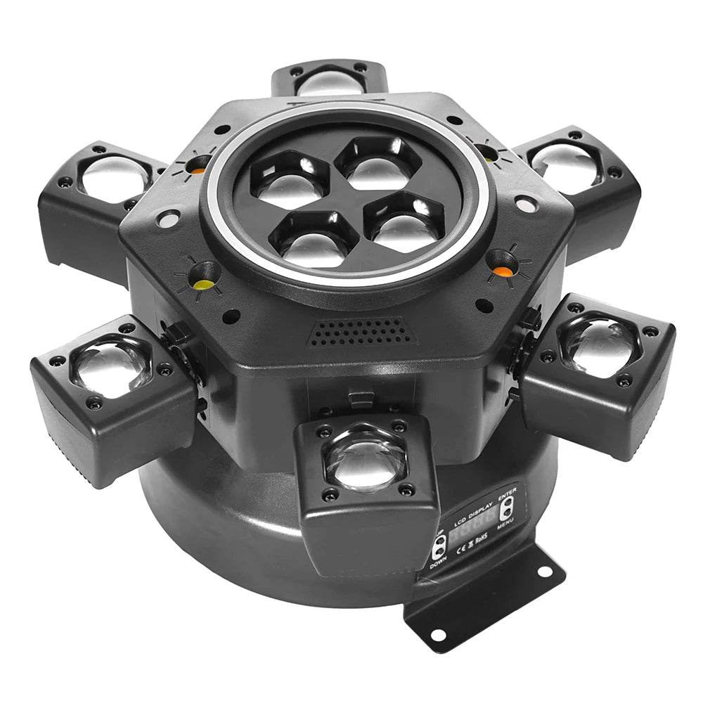 Rotating 180W Disco Beam Light with Laser & Flash
