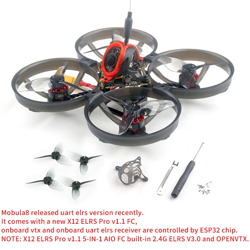 Mobula8 Micro FPV Whoop Drone UART V3 Pink