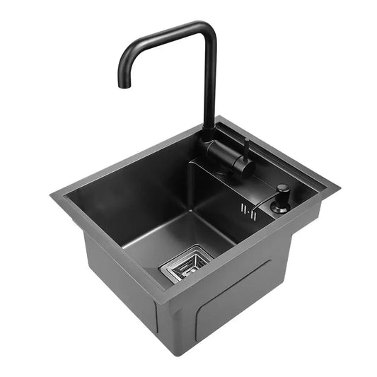 Stainless Steel Kitchen Sink 45x35cm with Tap