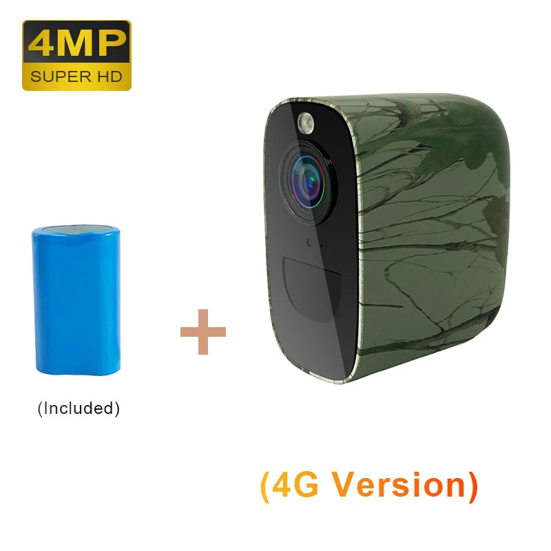 4MP 4G Wireless Security Camera with PIR Detection