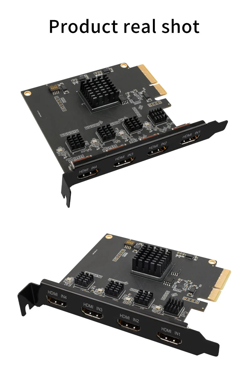 4 Channel HDMI SDI PCIe Capture Card 1080p 60fps