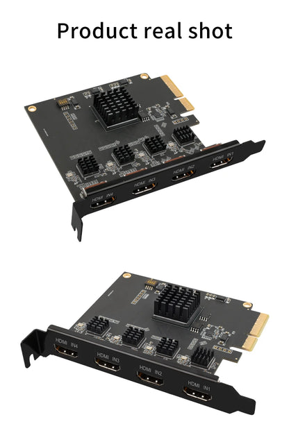 4 Channel HDMI SDI PCIe Capture Card 1080p 60fps
