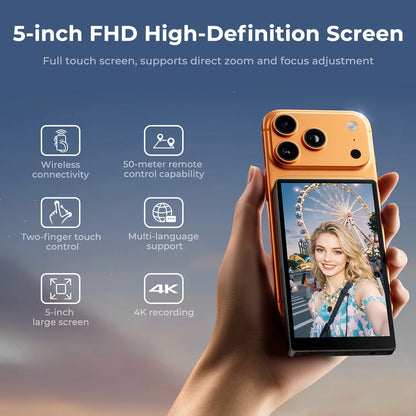 Wireless Magnetic Phone Monitor 1080p Vlog Screen