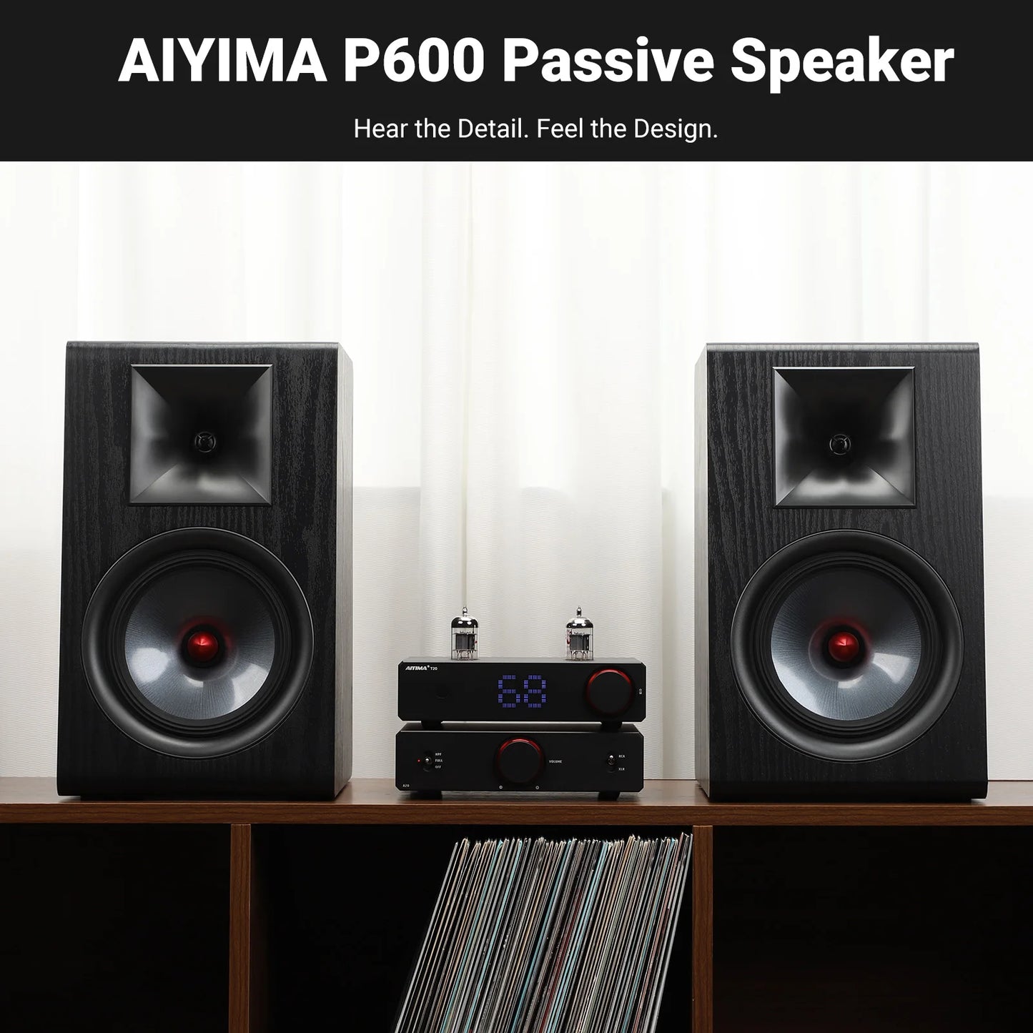 6.5 Inch Bookshelf Speakers Silk Tweeter Carbon Fiber Woofer