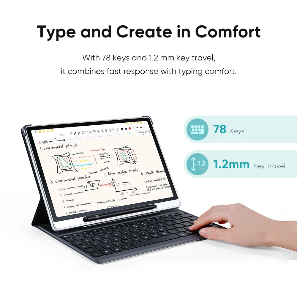 Portable Wireless Bluetooth Keyboard for Digital Art Tablets