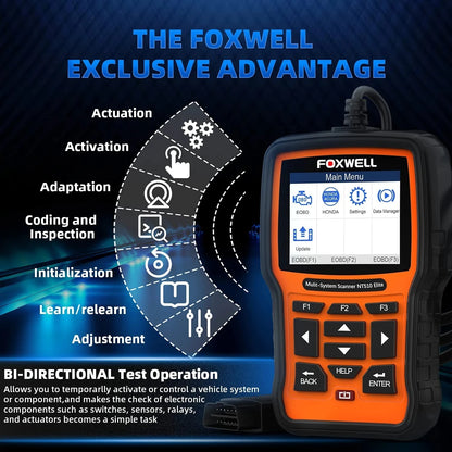 Professional OBD2 Car Scanner with Bi-Directional Control