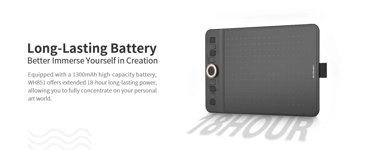Bluetooth Graphics Tablet 16K Pressure Levels Android Compatible