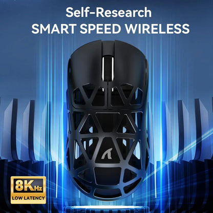 R2 Wireless Gaming Mouse 8K DPI Adjustable White