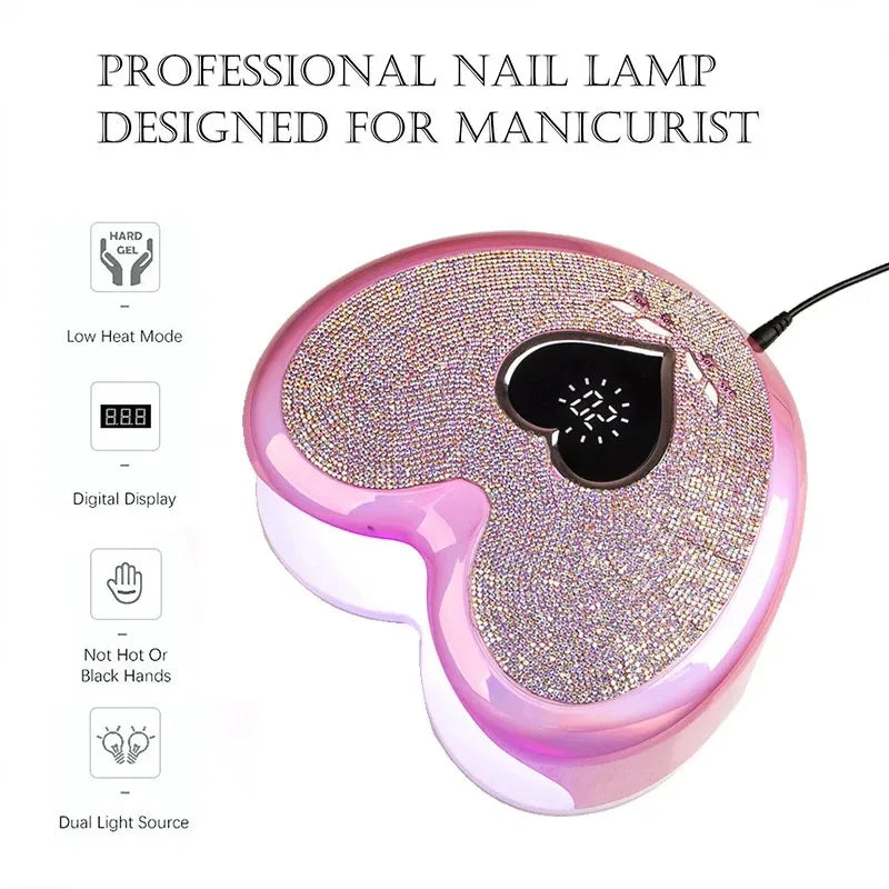 Rechargeable Nail Drill with LED UV Nail Lamp Set