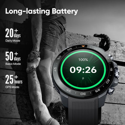 Rugged GPS Smart Watch Ceramic Bezel 10ATM Waterproof