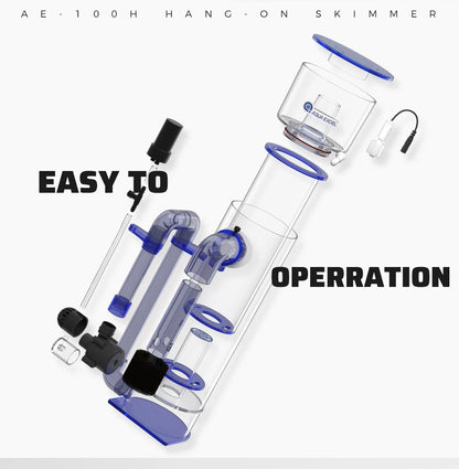 Hang-On Protein Skimmer with DC Pump for Reef Aquariums
