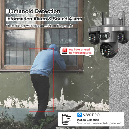Outdoor Waterproof WiFi Solar Camera 64GB with Night Vision