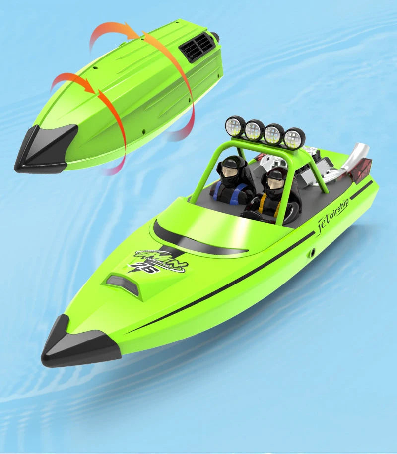High-Speed Remote Control Jet Boat with Turbojet Pump 2 Batteries