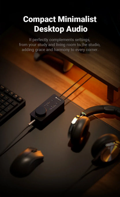 Compact Audio Amp with DSD256 PCM Support Black
