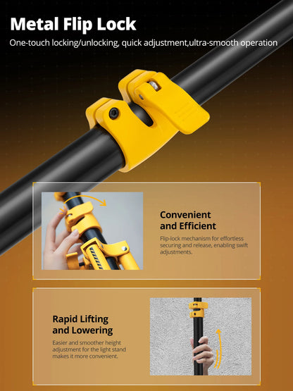 280cm Air Cushioned Light Stand 10kg Tripod