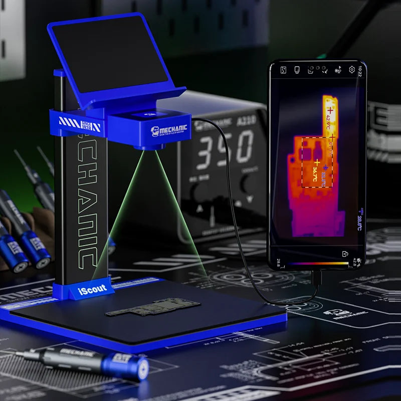 3D Thermal Imaging Analyzer for Motherboard Fault Detection