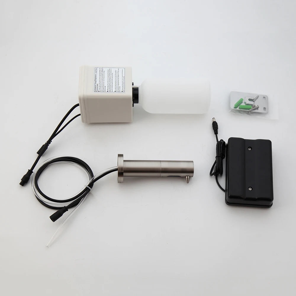 Smart Sensor Soap Dispenser 500ml Wall Mounted Nickel Brushed