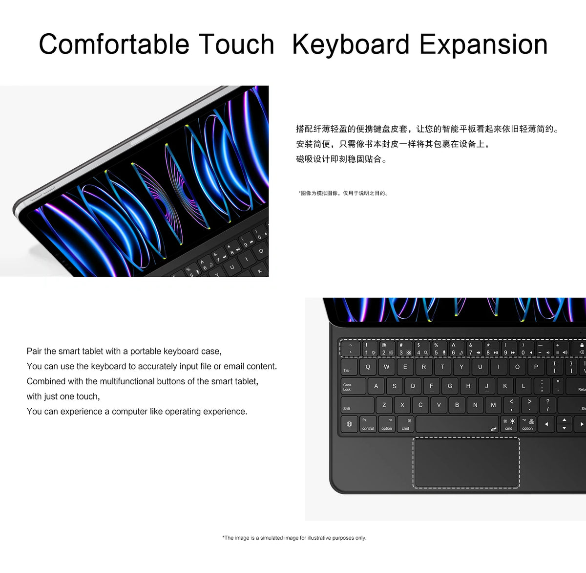 iPad Air 11 Inch M4 Smart Keyboard Case Multi-Touch