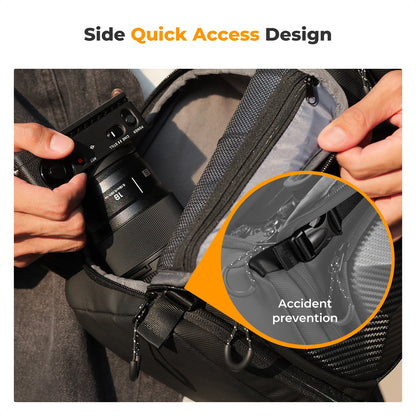 10L Hardshell Camera Sling Bag for DSLR and Mirrorless Cameras