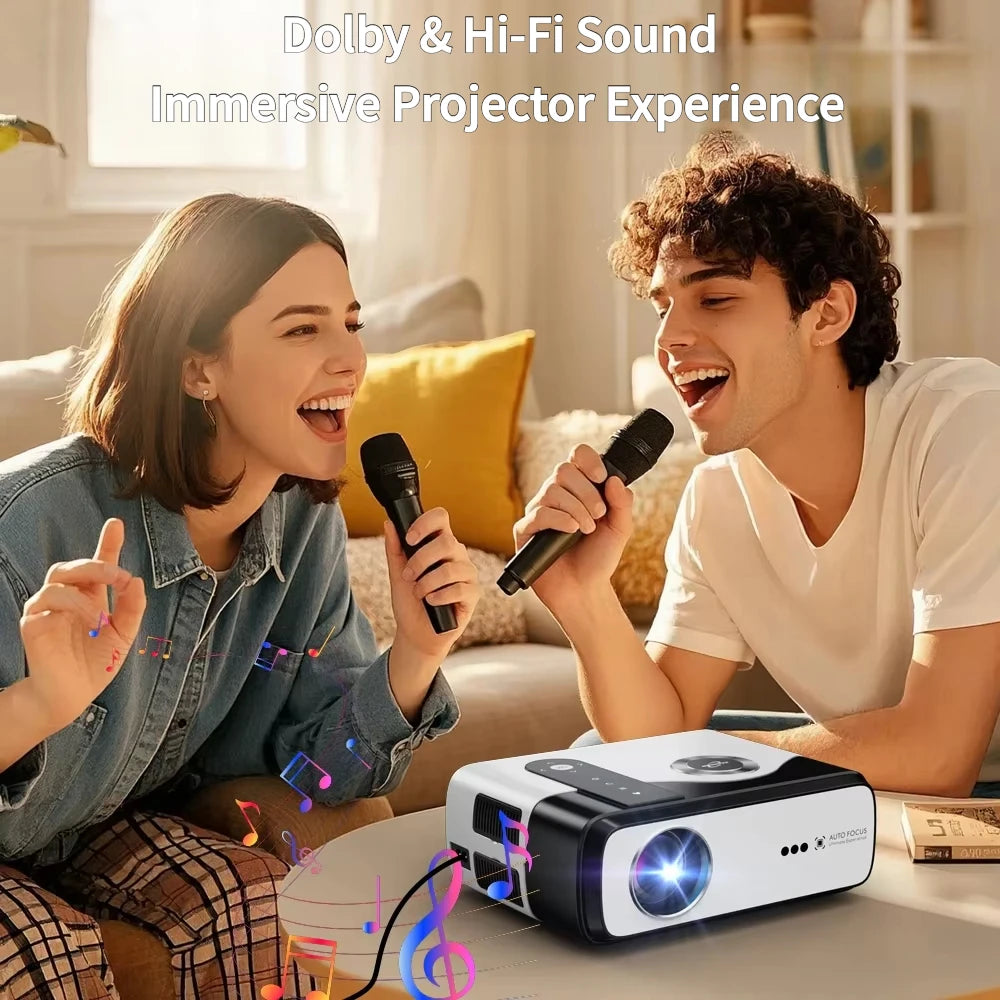 4K UHD Home Theater Projector 2+64GB Dual WiFi