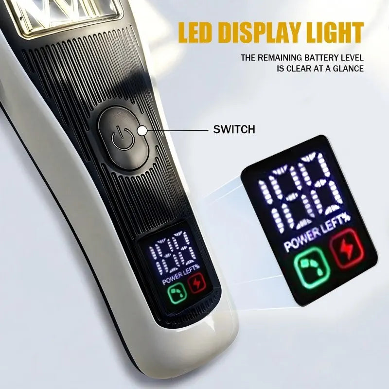 Professional Rechargeable Hair Clipper 10000 RPM Vector Motor