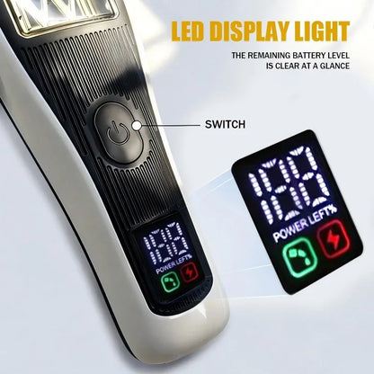 Professional Rechargeable Hair Clipper 10000 RPM Vector Motor