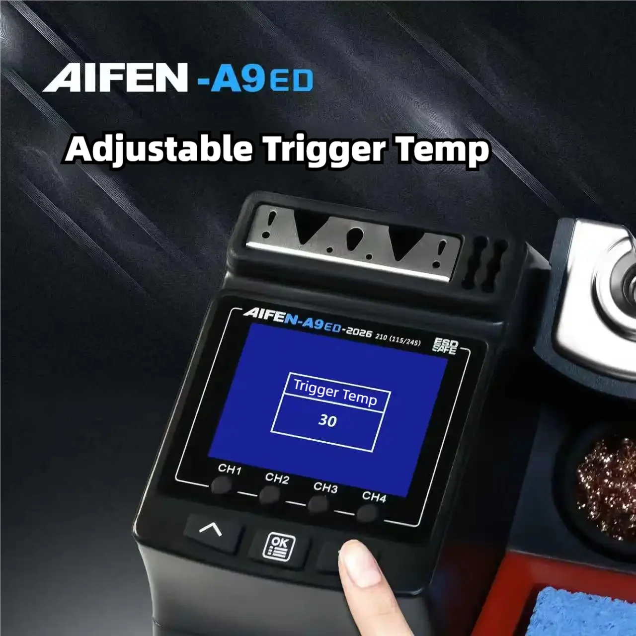 Precision 180W Soldering Station with 3 Tips