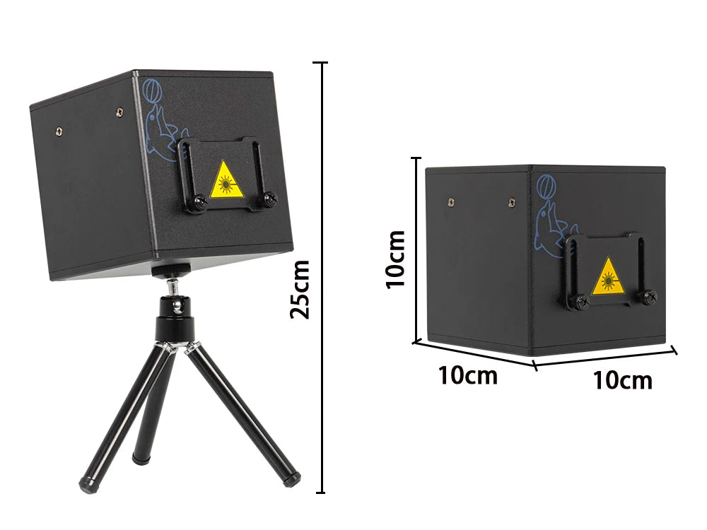 Portable RGB Laser Animation Projector 500mw Bluetooth Stage Light