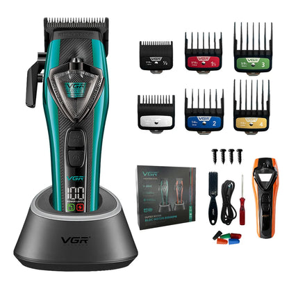 Professional Cordless Hair Clipper LED Display Trimmer