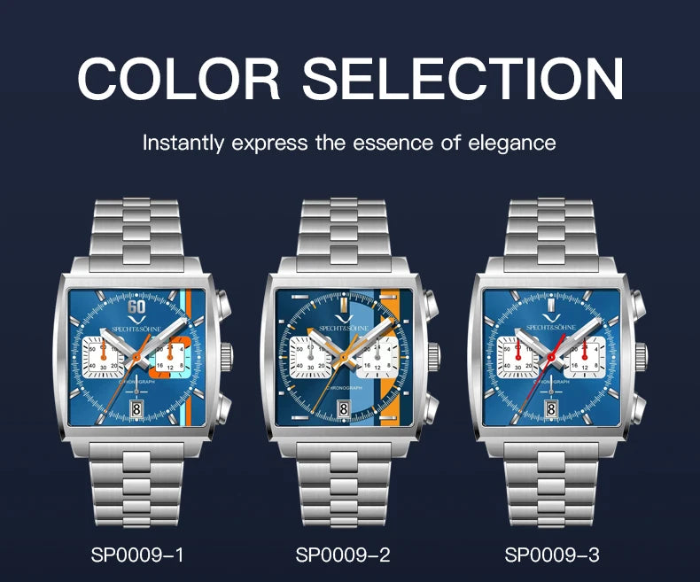 Stylish New Color-2 Stainless Steel Chronograph Watch