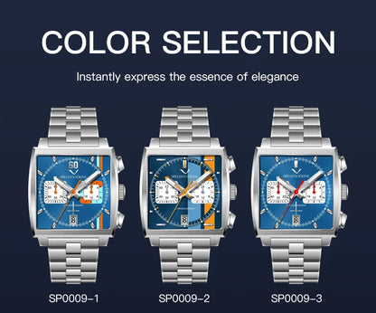 Stylish New Color-2 Stainless Steel Chronograph Watch
